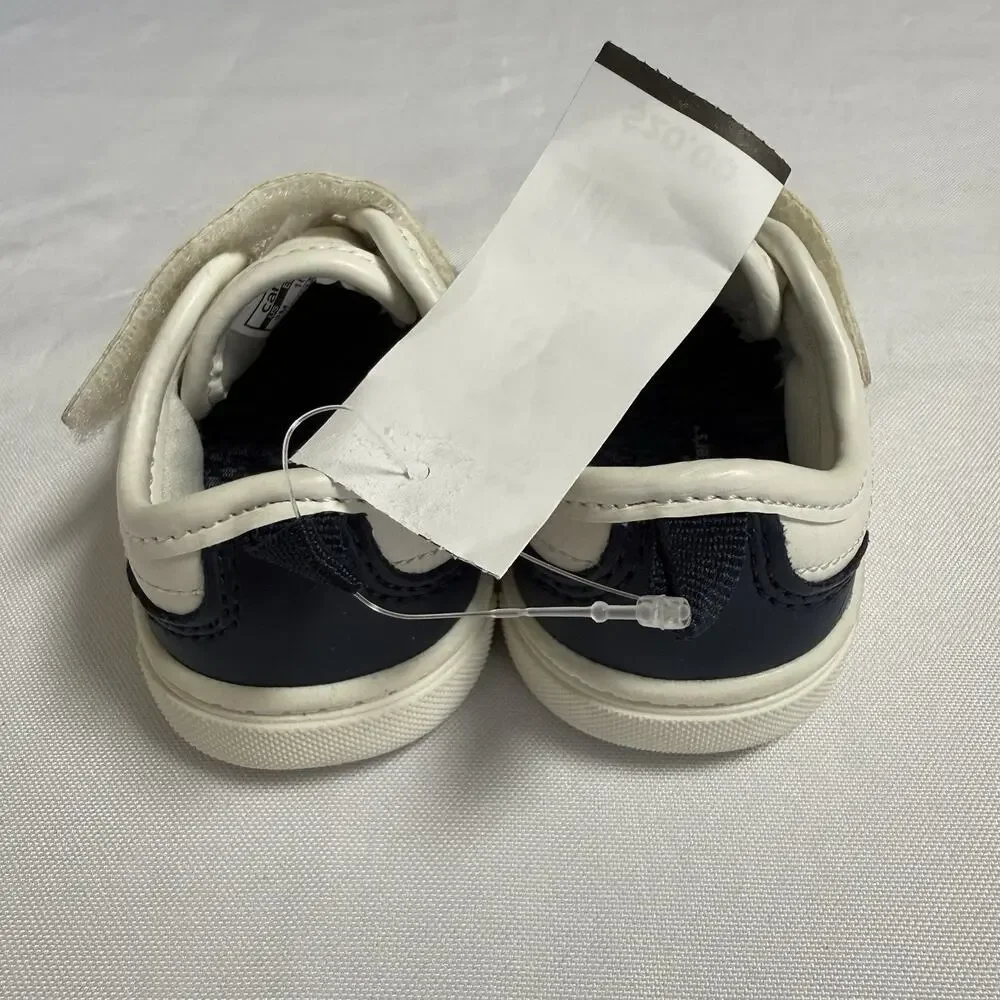 Carter's Kids Low Top Simple Joys Sneakers Size 3 Months White Hook & Loop